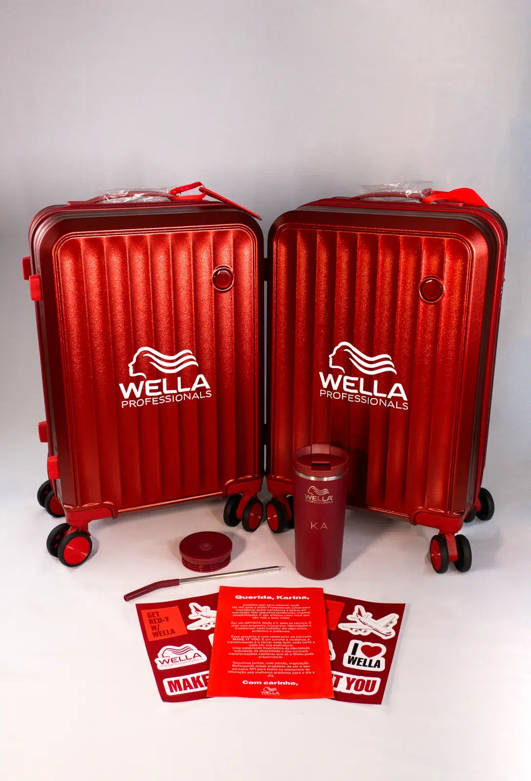 Malas personalizadas produzidas para a Wella